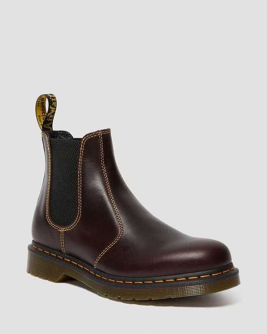 Botas Chelsea Dr. Martens 2976 Atlas Hombre Vino MX-15396